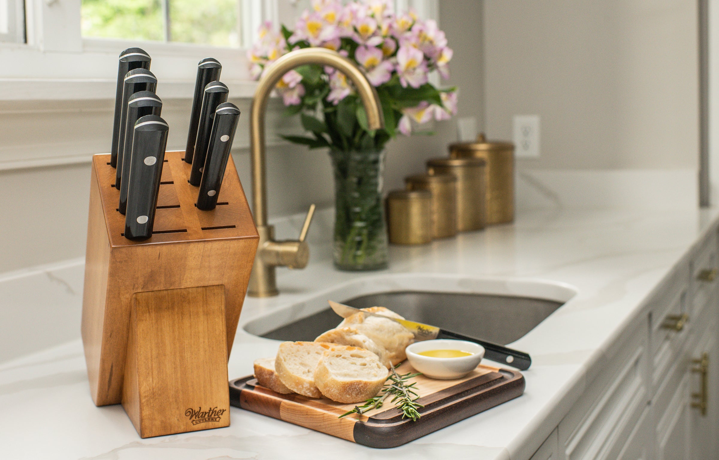 Countertop Knife Block Sets - Prefilled