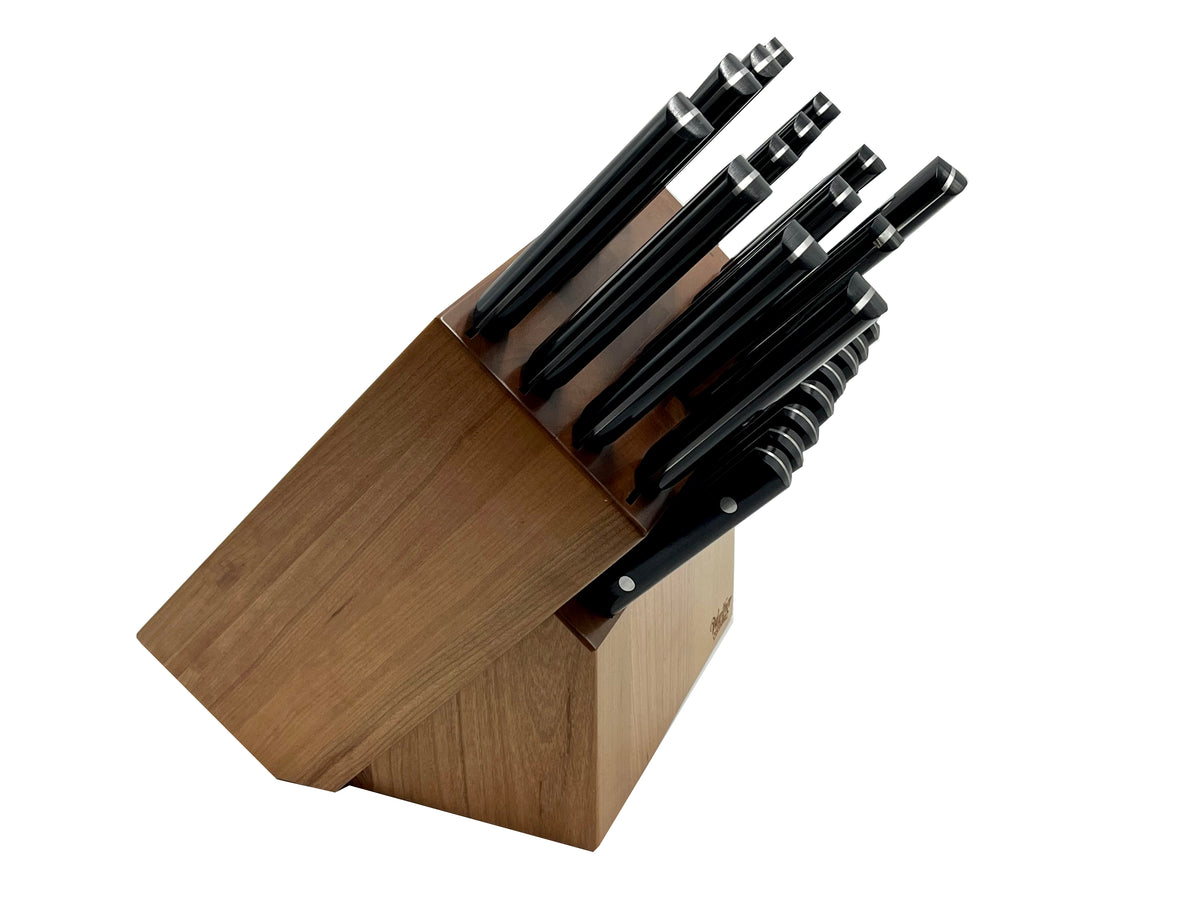 24 Slot Countertop Knife Block Set Prefilled