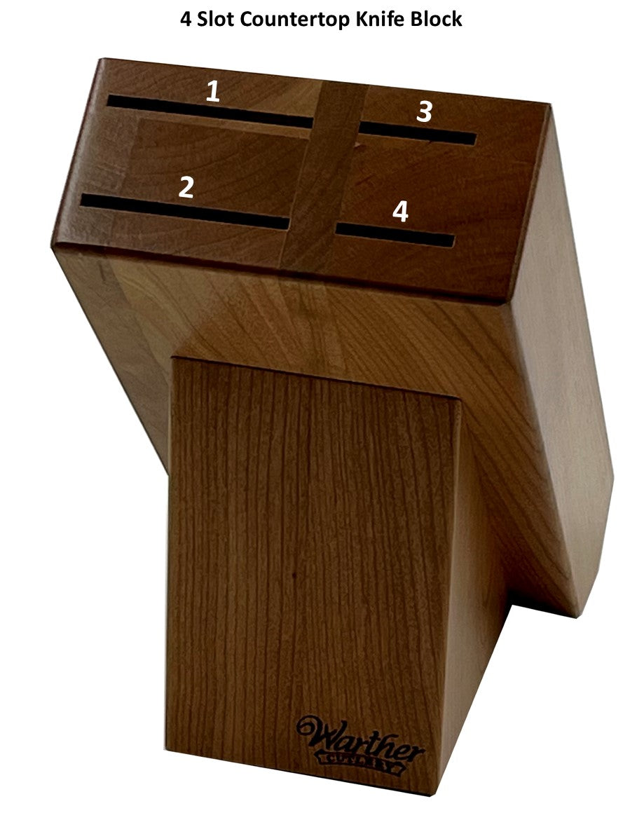 Cutco 5 Slot Wood Knife Block 4 Slots 1 Hole For Sharpening Tool. Fast  Shipping!