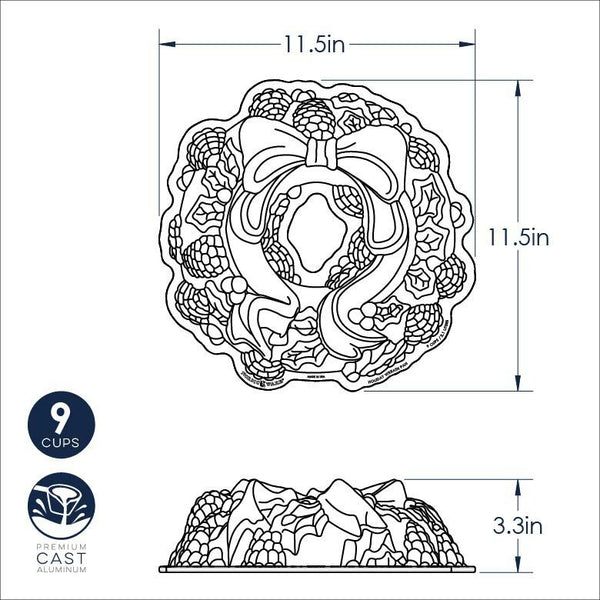 Holiday Wreath Bundt Pan