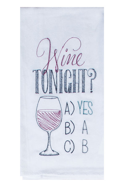 Wine Tonight Towel