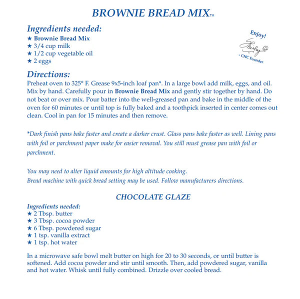 Brownie Bread Mix