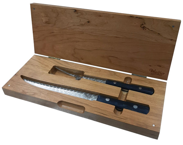 Carving Set In A Wood Chest