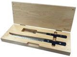 Carving Set In A Wood Chest