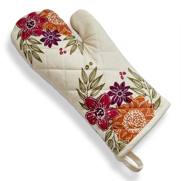 Autumn Bloom Oven Mitt
