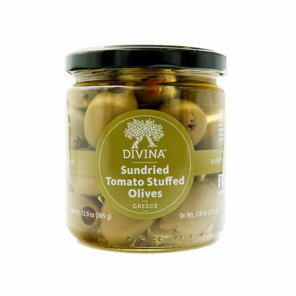 Sun Dried Tomato Stuffed Olives