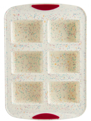 6 Count Mini Loaf Pan - Confetti