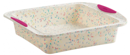 Square 8x8 Cake Pan Confetti
