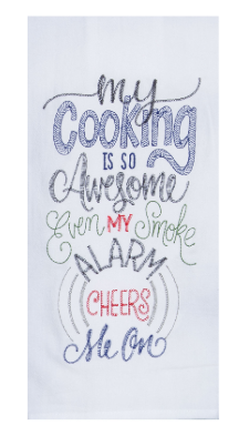 Alarm Embroidered Sack Towel