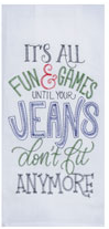 Jean Embroidered Sack Towel