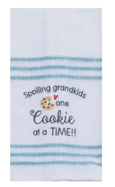 Cookie Embroidered Sack Towel