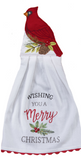 Winter Cardinal Hang up Towel
