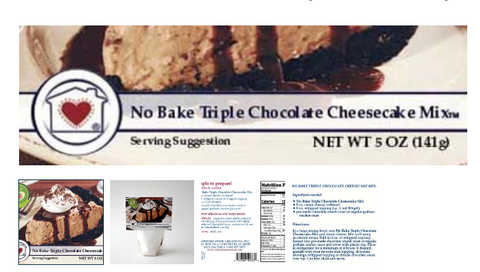 No Bake Triple Chocolate Cheesecake Mix