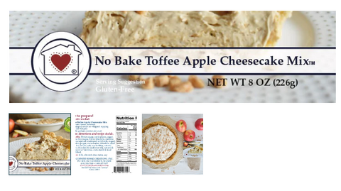 No Bake Toffee Apple Cheesecake Mix