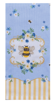 Blue Bee Tea Dish Towel