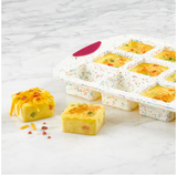 12ct Brownie Pan Confetti Fuchsia