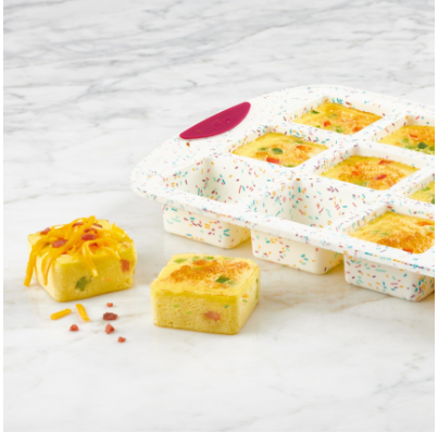 12ct Brownie Pan Confetti Fuchsia