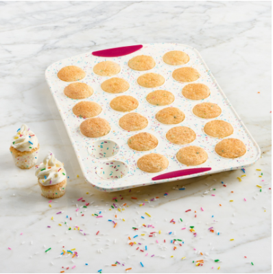 24 Ct Mini Muffin Pan Confetti