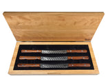 NEW DESIGN - Steak Knife Wood Chest for 5" Steak Knives, Set of 6