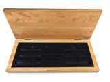 NEW DESIGN - Steak Knife Wood Chest for 5" Steak Knives, Set of 6 (Empty)
