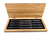 NEW DESIGN - Steak Knife Wood Chest for 5" Steak Knives, Set of 8