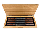NEW DESIGN - Steak Knife Wood Chest for 5" Steak Knives, Set of 8