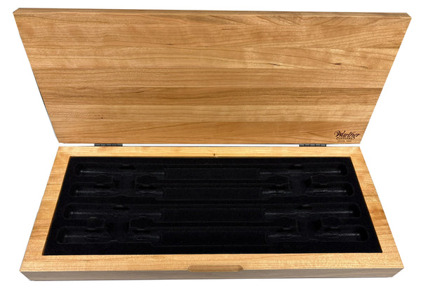 NEW DESIGN - Steak Knife Wood Chest for 5" Steak Knives, Set of 6