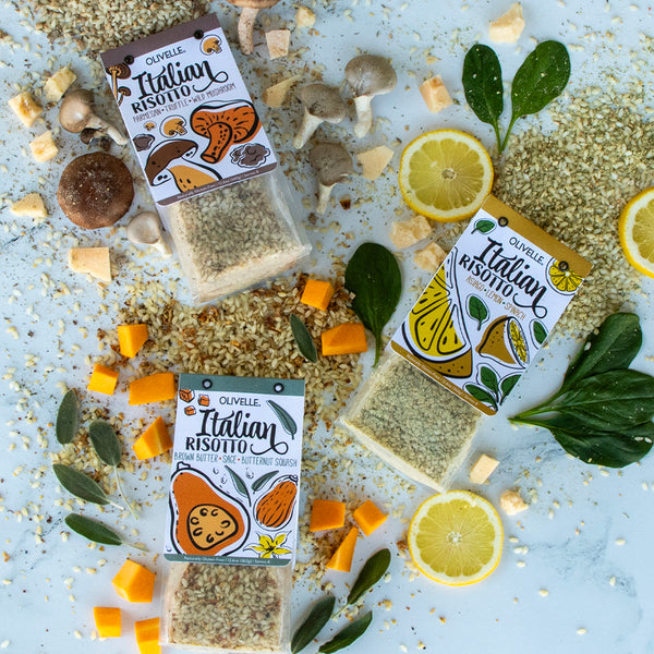 Asiago Lemon Spinach Risotto