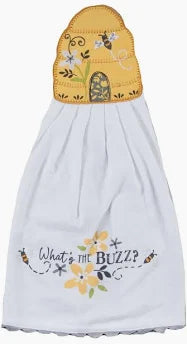 Beehive Buzz Hangups Kitchen Towel