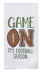 Game On Embroidered Towel