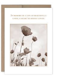 In Memory Of A Life Card