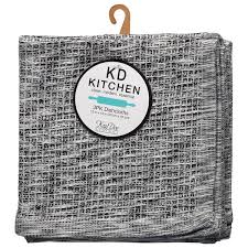 3 Pk Dishcloths Onyx