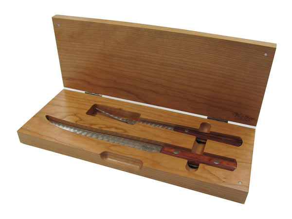 Carving Set In A Wood Chest
