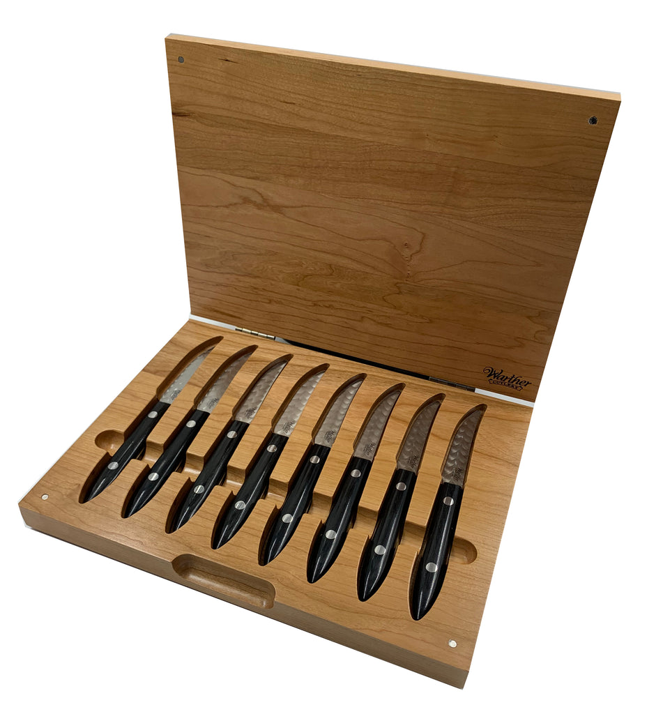 3 Steak Knives In A Wood Chest (Set of 8)
