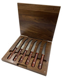 5" Steak Knives In A Wood Chest (Set of 6)