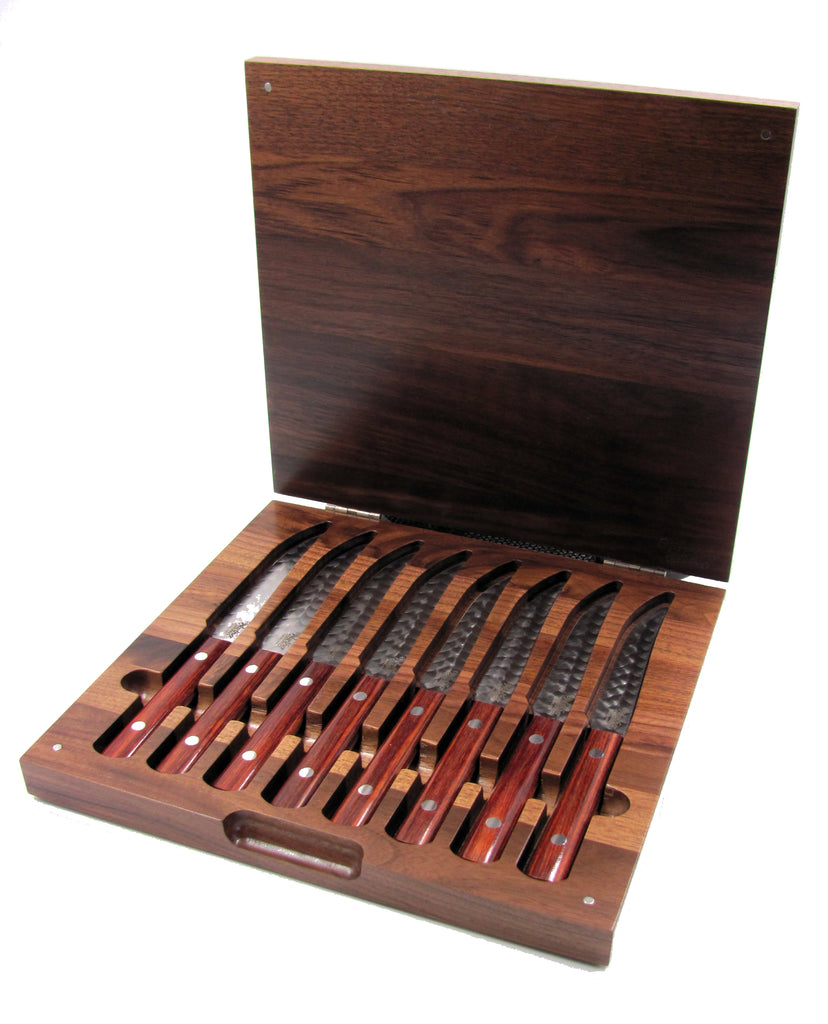 5 Steak Knives In A Wood Chest (Set of 8)