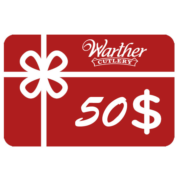 Warther Cutlery $50 Gift Card